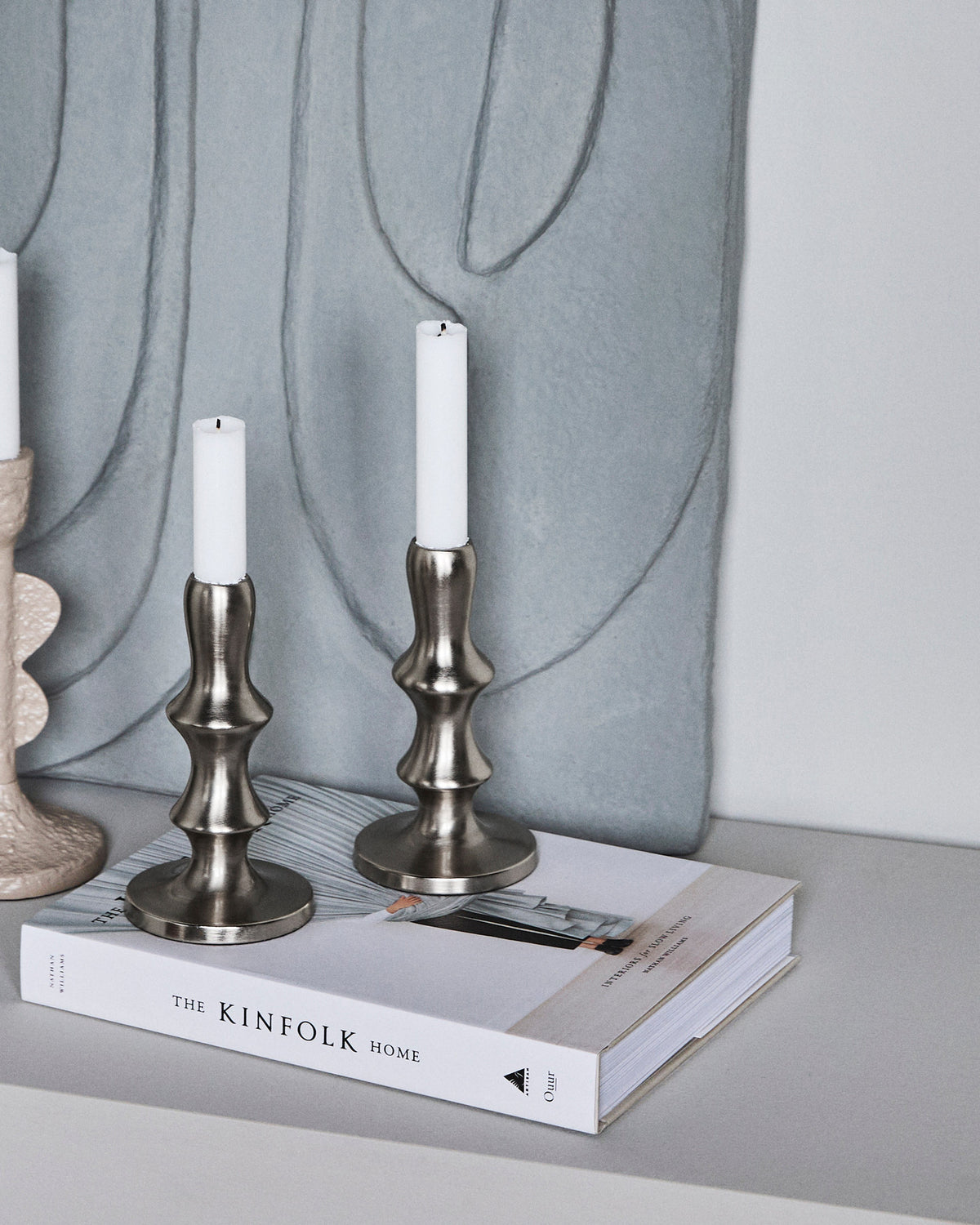 Kerzenständer, HDReese, Silber-Finish in Silver finish präsentiert im Onlineshop von KAQTU Design AG. Kerzenständer ist von House Doctor