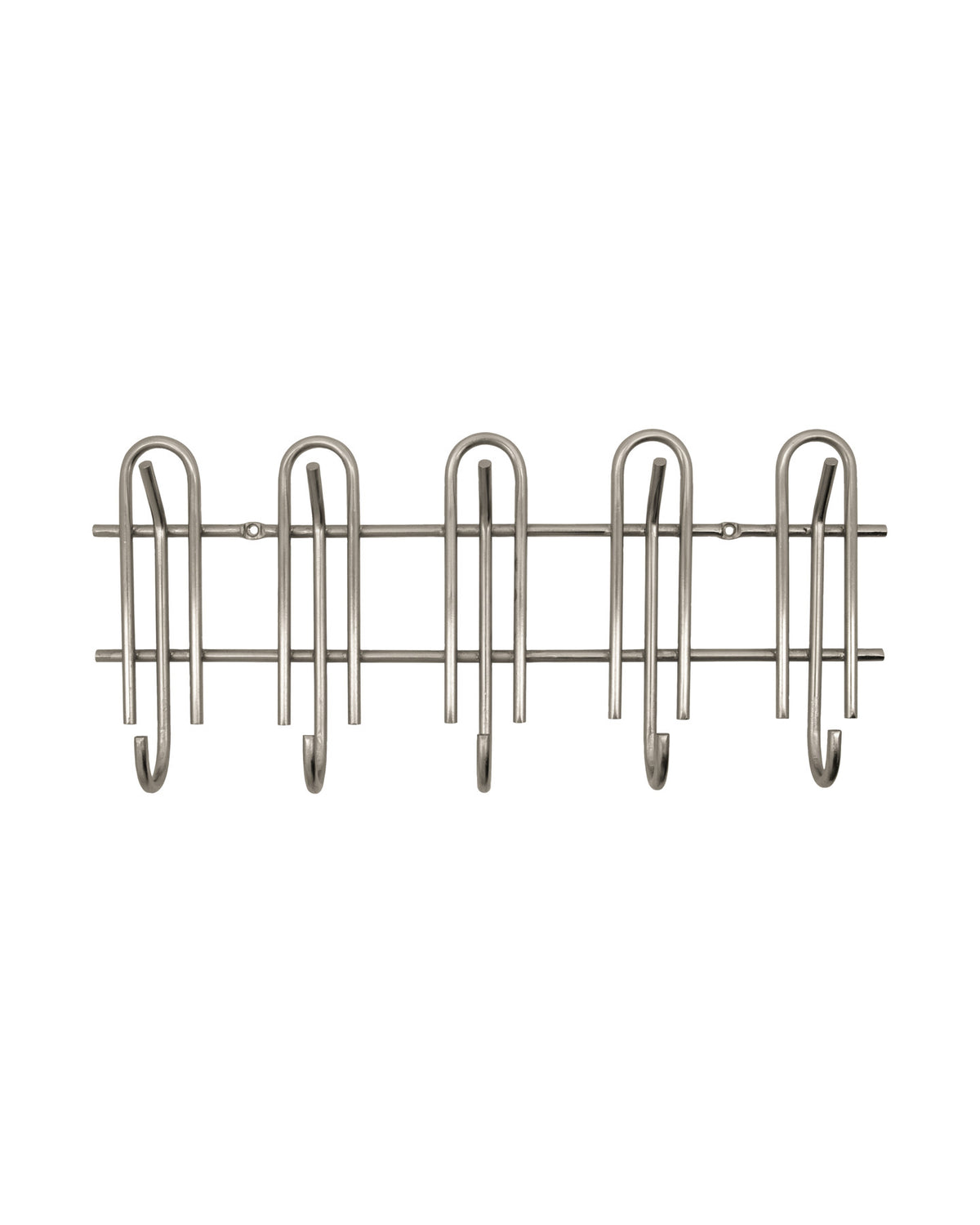 Hakenleiste, HDCleo, Silber-Finish in Silberfarben präsentiert im Onlineshop von KAQTU Design AG. Kleiderhaken ist von House Doctor