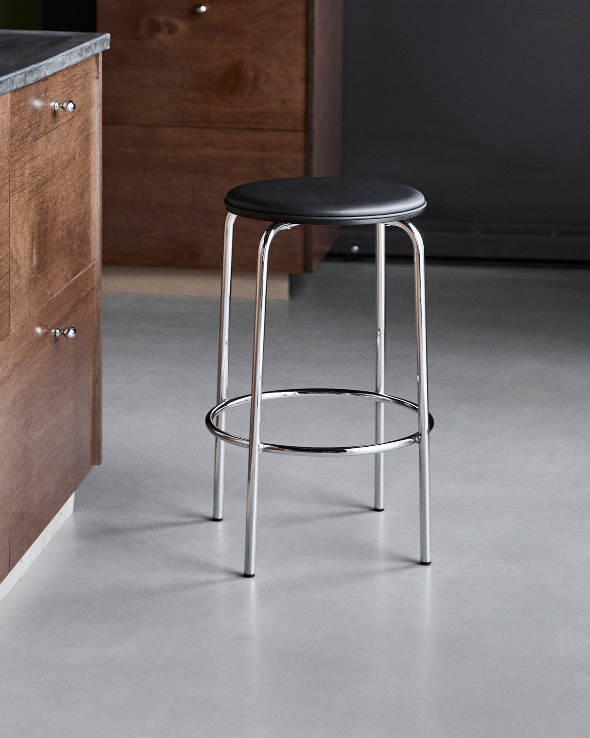 Barhocker, HDComma, Schwarz, Crome in Black präsentiert im Onlineshop von KAQTU Design AG. Barhocker ist von House Doctor