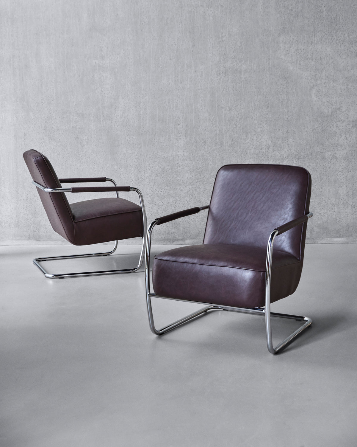 Loungesessel, HDComma, Maulbeere, Crome in Mulberry präsentiert im Onlineshop von KAQTU Design AG. Sessel ist von House Doctor