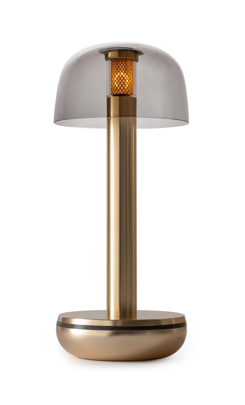 Humble Light two gold u. smoked, 21.2x8.8 cm in Gold/Smoked präsentiert im Onlineshop von KAQTU Design AG. Tischleuchte ist von Humble Light