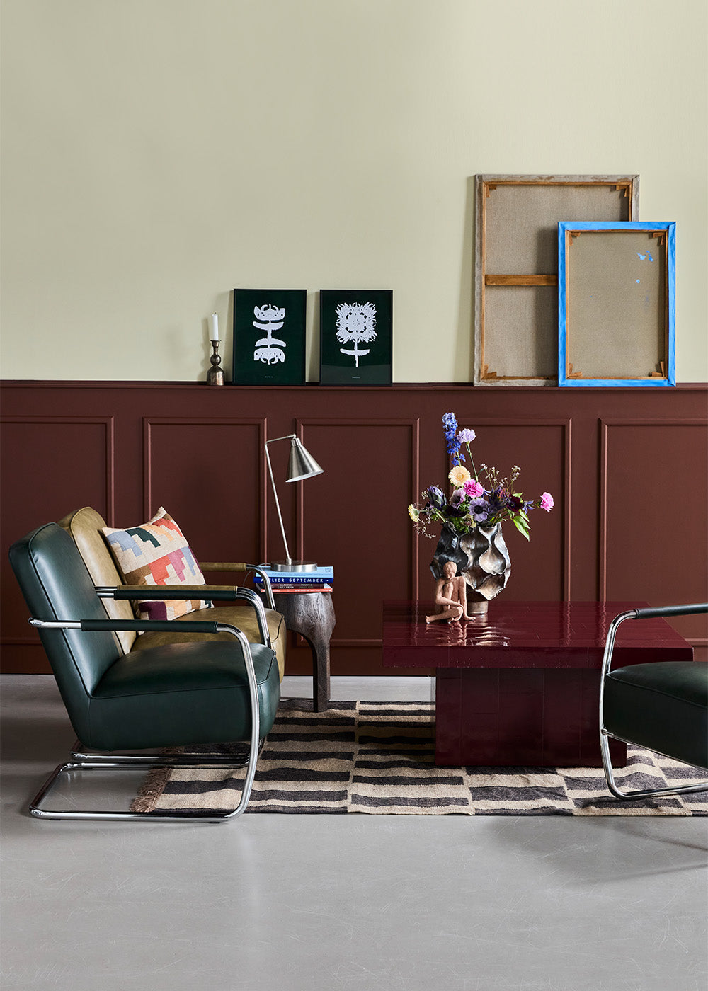 Fauteuil salon, hdcomma, vert foncé