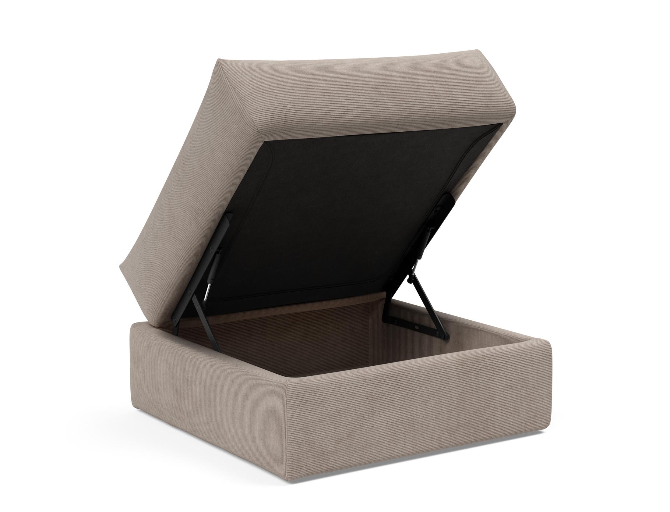 Der Cornila Puff von Innovation Living vereint skandinavisches Design mit Funktionalität – ideal als Hocker oder stilvolles Deko-Element.