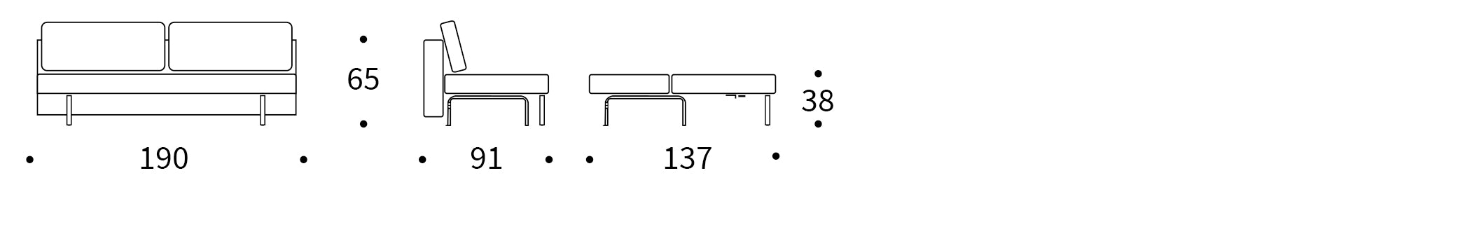 Entdecken Sie das Sigga X Bettsofa von Innovation Living – ein stilvolles, praktisches Möbelstück, das Eleganz und Funktionalität vereint.