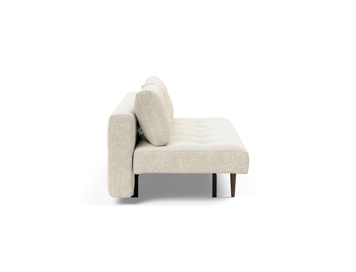 Recast Schlafsofa 140 Dunkel Styletto in 357 Taura Off White präsentiert im Onlineshop von KAQTU Design AG. Bettsofa ist von Innovation Living