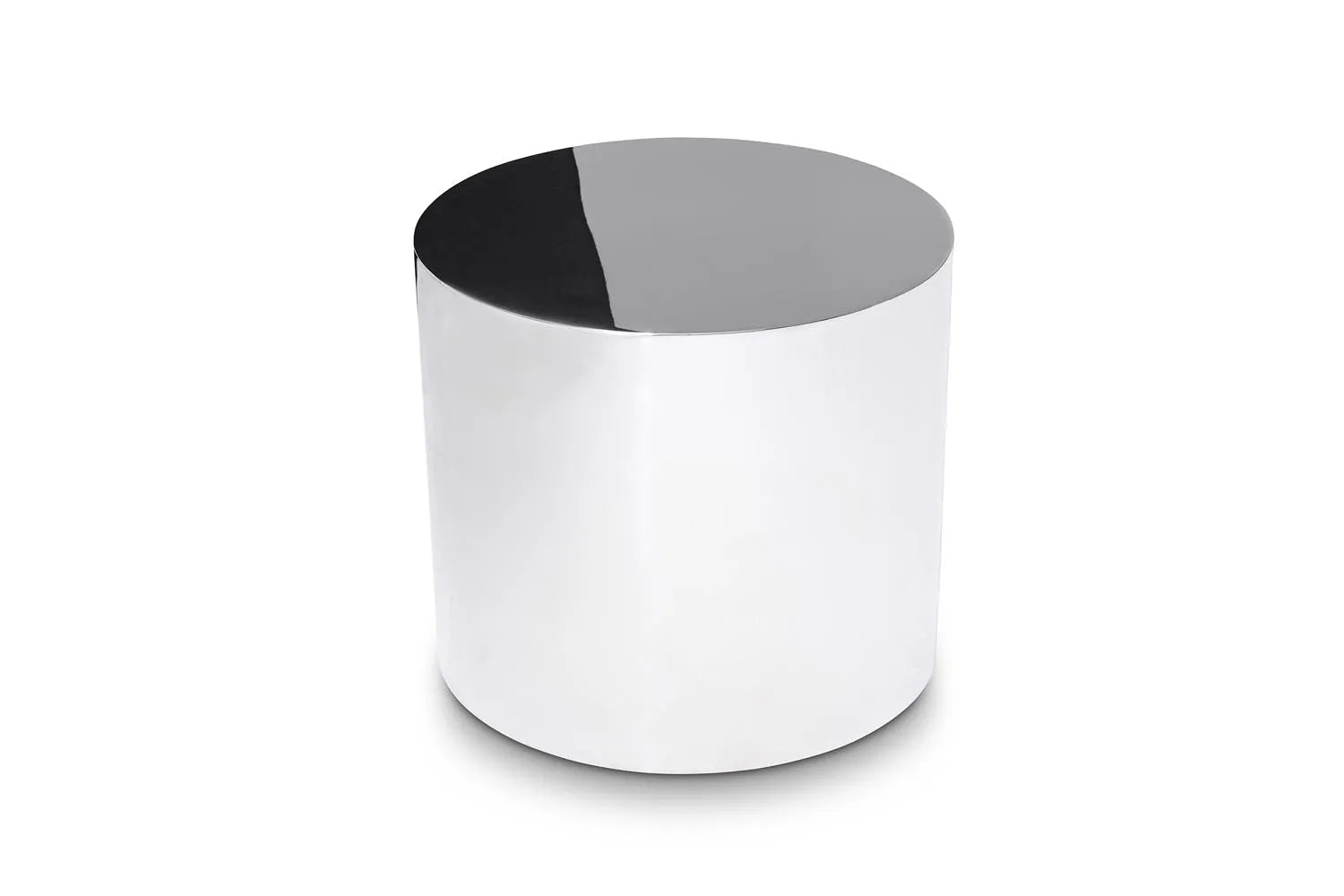 Tin Drum Tisch Ø40 von Innovation Living: Eleganter Beistelltisch mit einzigartigem Design und glänzender Oberfläche, perfekt für zeitgemäße Einrichtung.