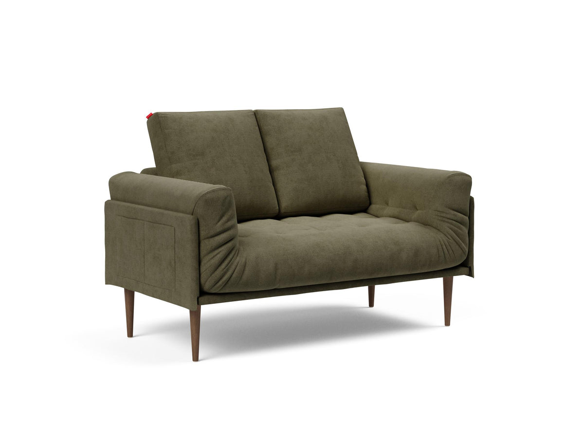 Rollo Styletto Klappsofa 80 mit Gestellbezug Classic in 316 Cordufine Pine Green präsentiert im Onlineshop von KAQTU Design AG. Bettsofa ist von Innovation Living