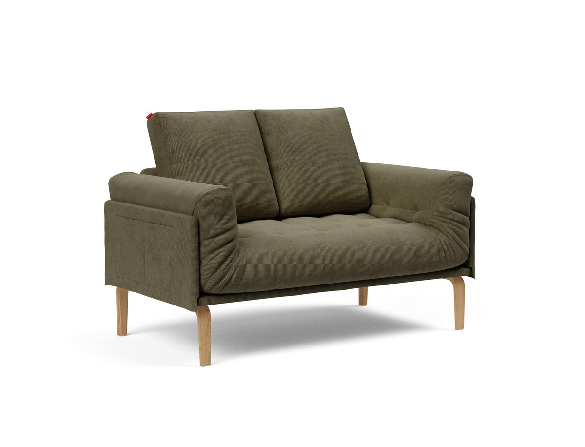 Rollo Bow Klappsofa 80 mit Gestellbezug Classic in 316 Cordufine Pine Green präsentiert im Onlineshop von KAQTU Design AG. Bettsofa ist von Innovation Living