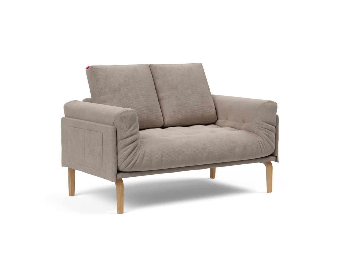 Rollo Bow Klappsofa 80 mit Gestellbezug Classic in 318 Cordufine Beige präsentiert im Onlineshop von KAQTU Design AG. Bettsofa ist von Innovation Living