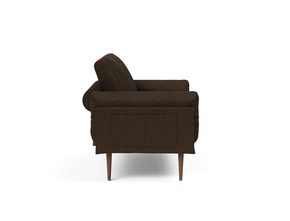 Rollo Styletto Klappsofa 80 mit Gestellbezug Classic in 358 Taura Chocco präsentiert im Onlineshop von KAQTU Design AG. Bettsofa ist von Innovation Living