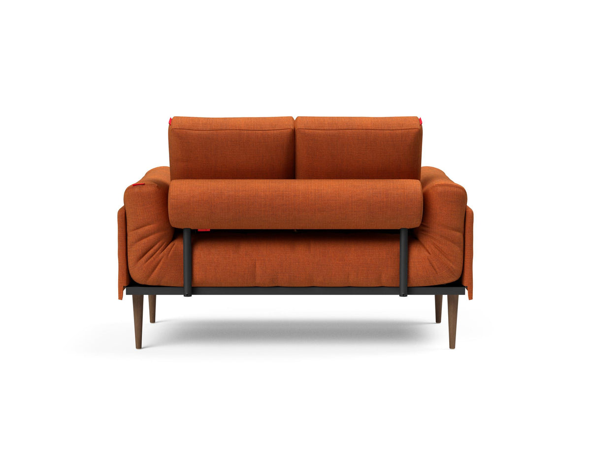 Rollo Styletto Klappsofa 80 mit Gestellbezug Classic in 412 Esina Rust Orange präsentiert im Onlineshop von KAQTU Design AG. Bettsofa ist von Innovation Living