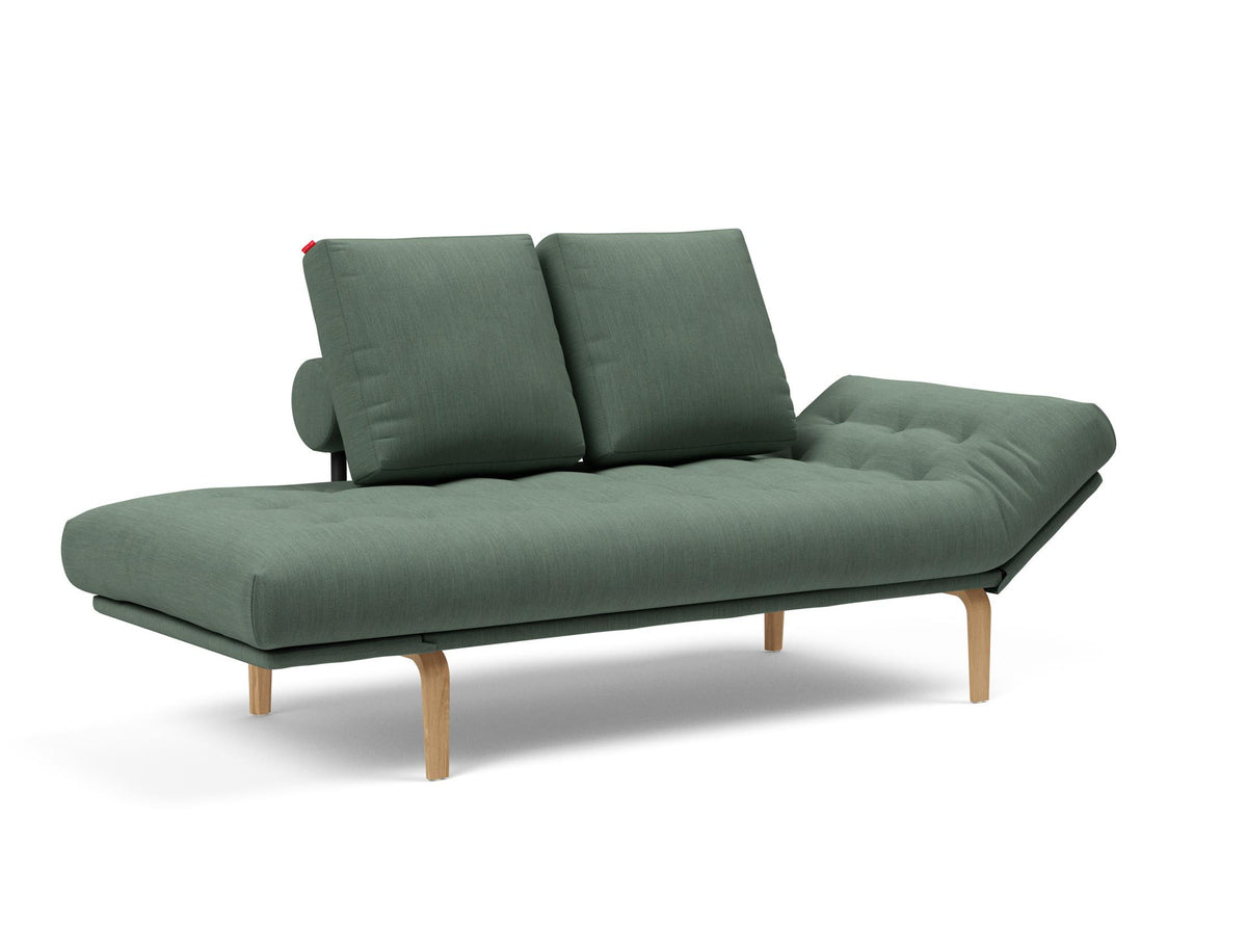 Rollo Bow Klappsofa 80 mit Gestellbezug Classic in 518 Elegance Green präsentiert im Onlineshop von KAQTU Design AG. Bettsofa ist von Innovation Living