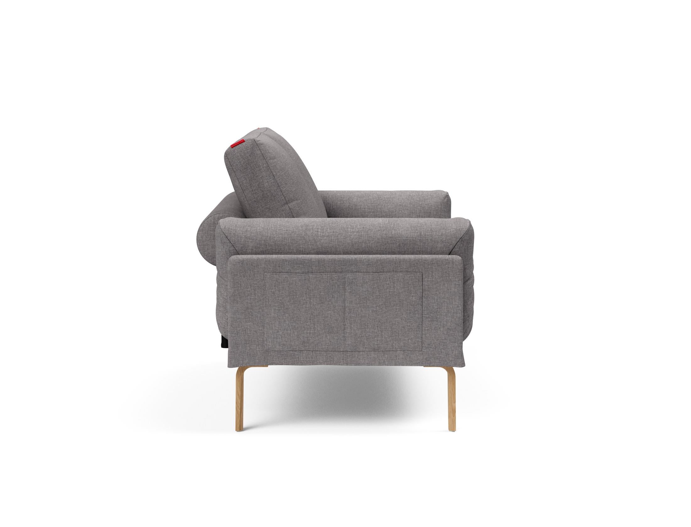 Erleben Sie das Rollo Bow Klappsofa 80 von Innovation Living: Stilvolles, funktionales Sofa mit schickem Cover und robustem Gestellbezug für jeden Raum.