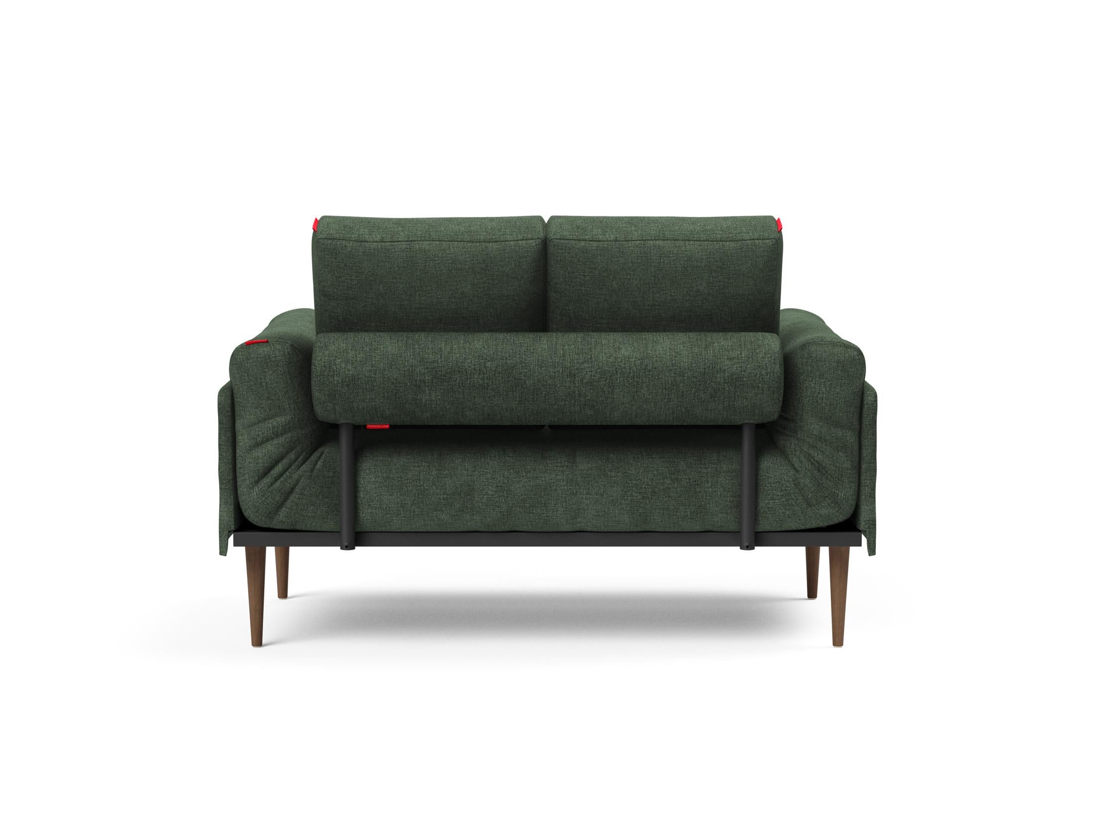 Erleben Sie das Rollo Styletto Klappsofa 80 von Innovation Living – stilvolles Design, komfortables Cover und zeitloser Gestellbezug für Ihr Zuhause.