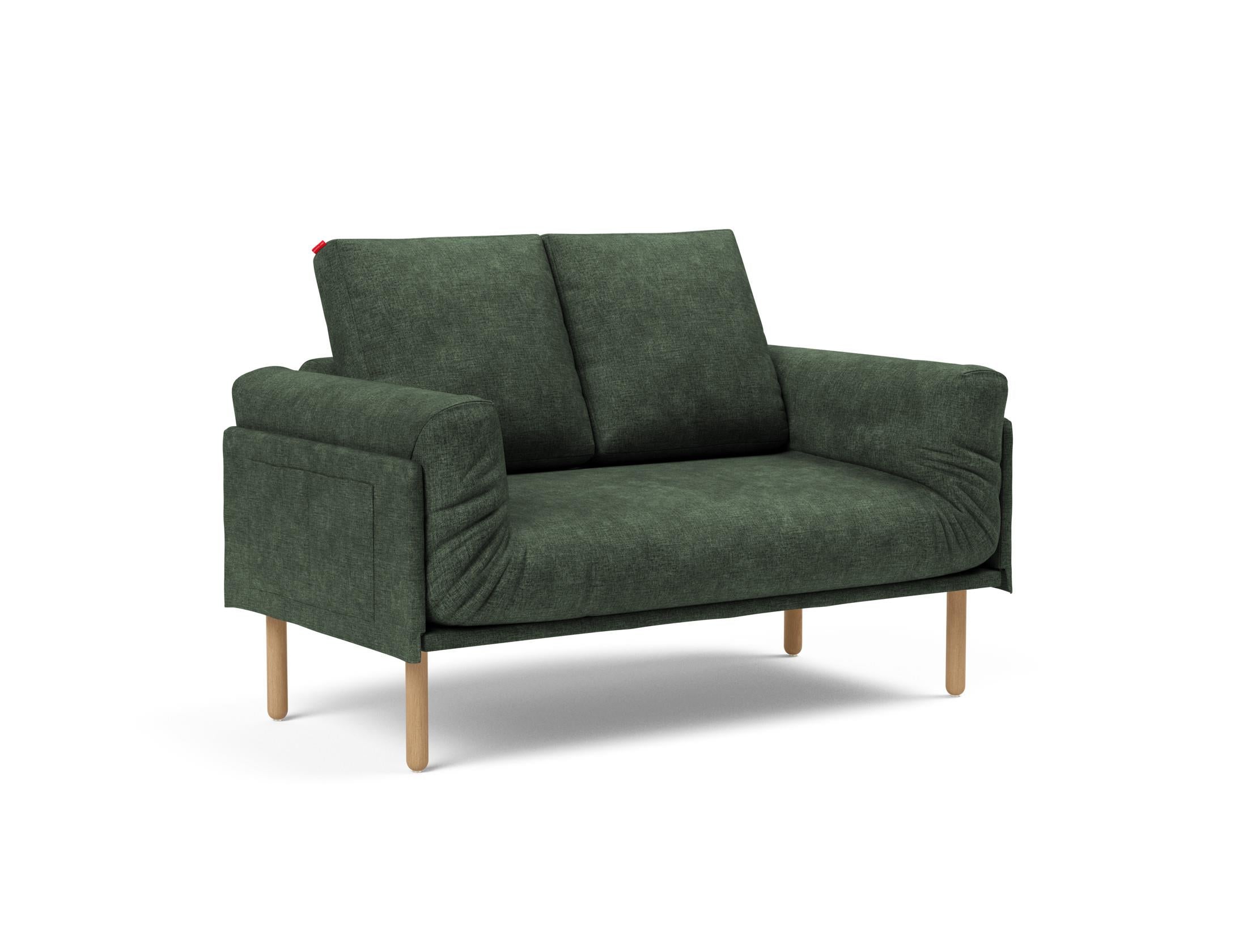 Erleben Sie das Rollo Stem Klappsofa 80 von Innovation Living – ein elegantes, multifunktionales Möbelstück mit edlem Cover und robustem Gestellbezug.