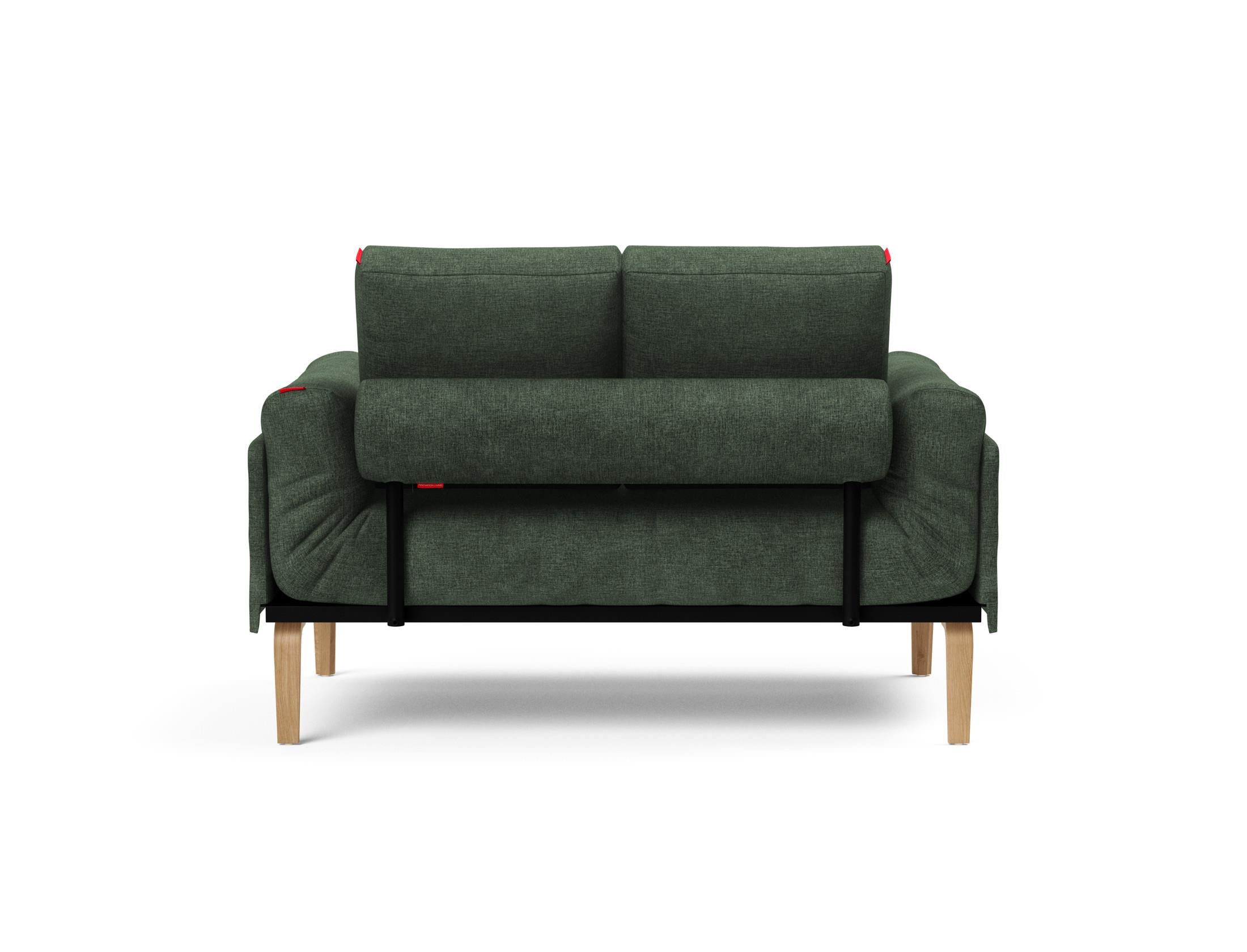 Entdecken Sie das Rollo Bow Klappsofa 80 von Innovation Living: Elegantes Design, vielseitig einsetzbar, mit hochwertigem Cover und strapazierfähigem Gestellbezug.