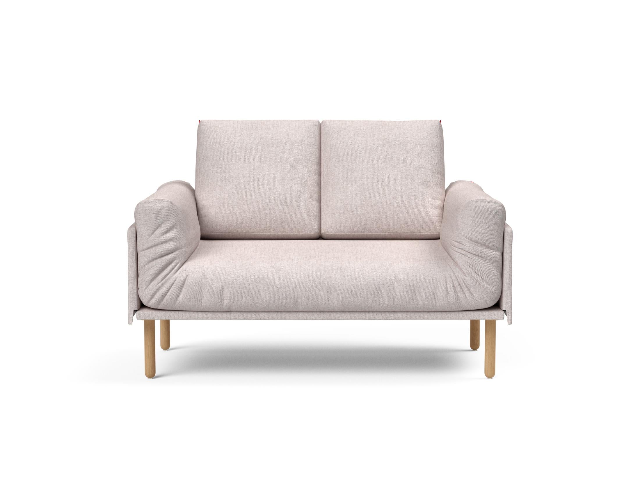 Erleben Sie das Rollo Stem Klappsofa 80 von Innovation Living – ein elegantes, funktionales Möbelstück mit edlem Cover und robustem Gestellbezug.