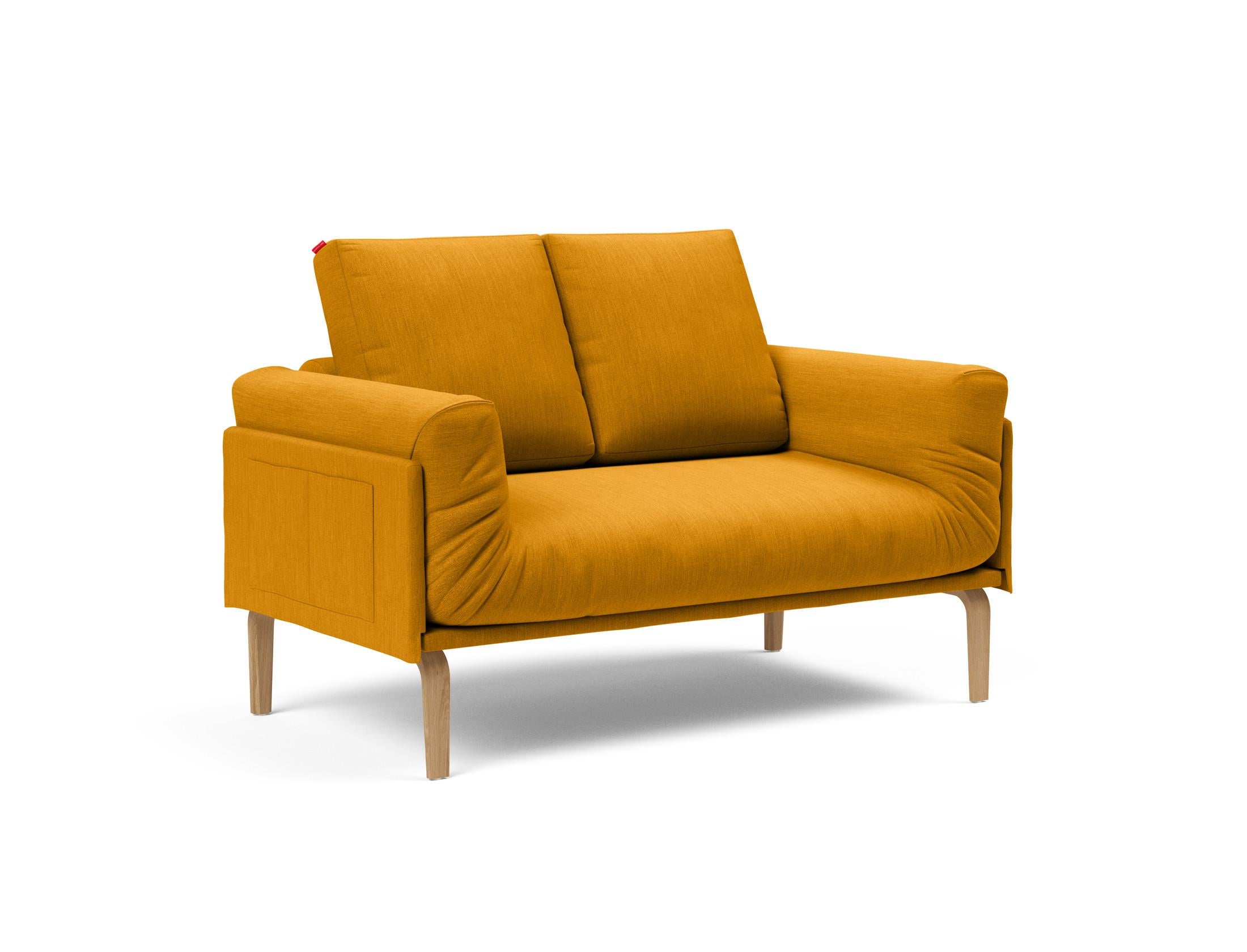 Erleben Sie das Rollo Bow Klappsofa 80 von Innovation Living: Stilvolles, funktionales Möbelstück mit robustem Cover und edlem Gestellbezug.