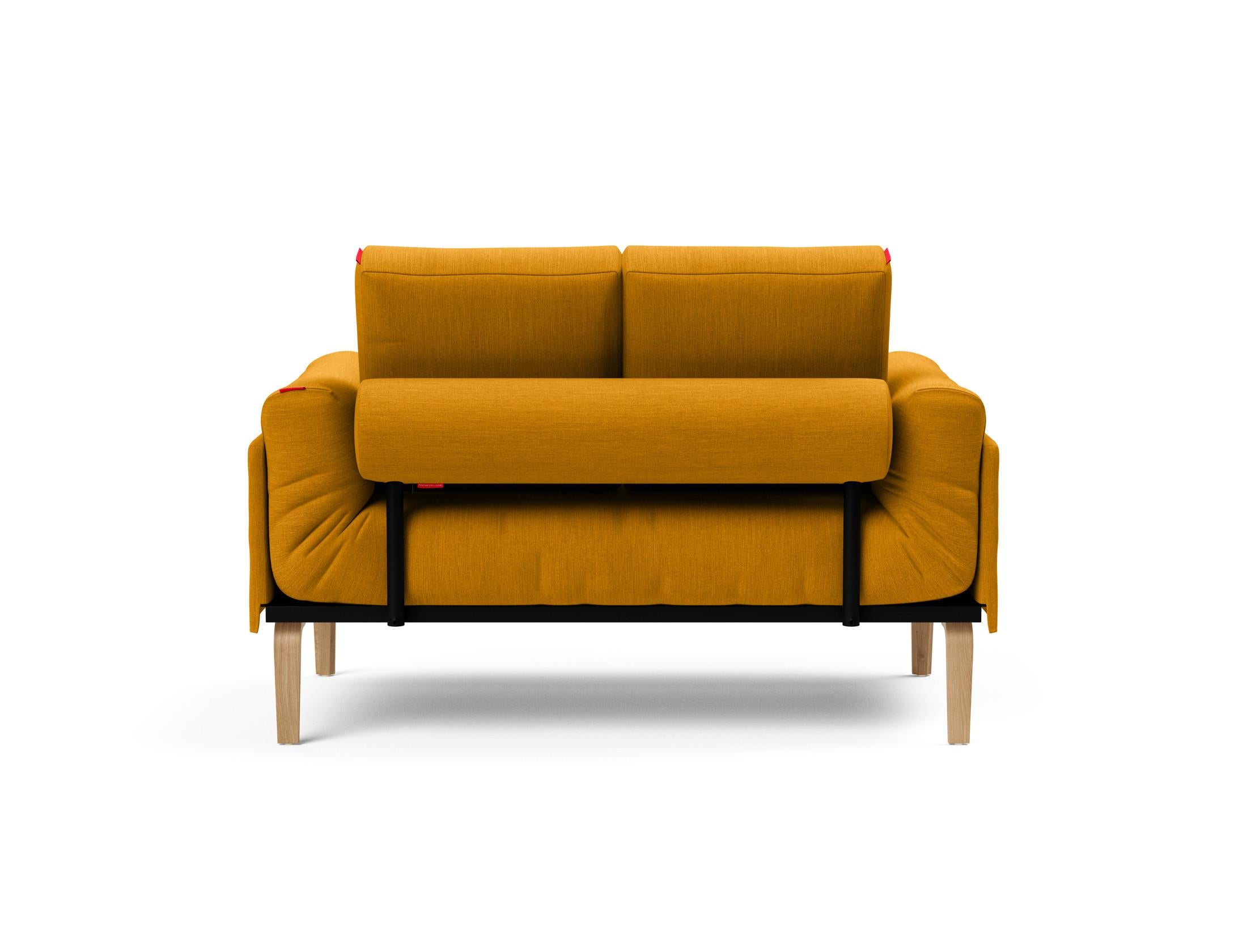 Erleben Sie das Rollo Bow Klappsofa 80 von Innovation Living: Stilvolles, funktionales Sofa mit schickem Cover und robustem Gestellbezug für jeden Raum.