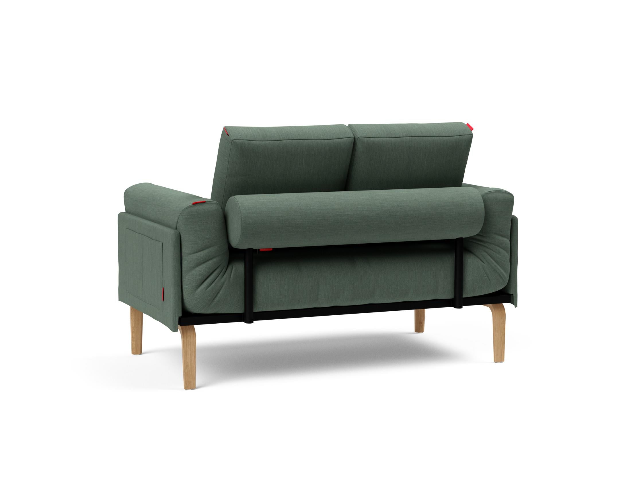 Erleben Sie das Rollo Bow Klappsofa 80 von Innovation Living: Stilvolles, funktionales Sofa mit schickem Cover und robustem Gestellbezug für jeden Raum.