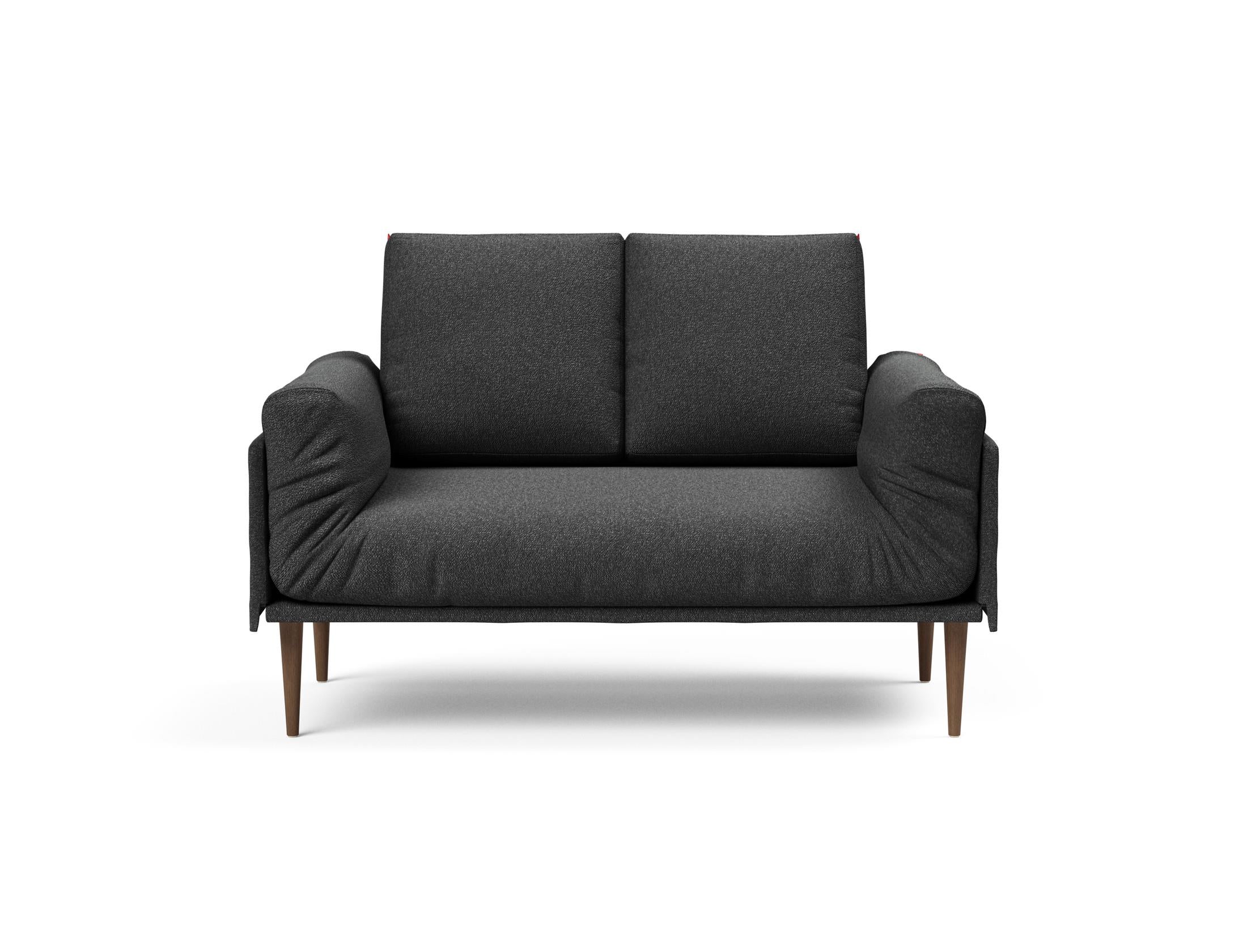 Erleben Sie das Rollo Styletto Klappsofa 80 von Innovation Living – stilvolles Design, komfortables Cover und zeitloser Gestellbezug für Ihr Zuhause.