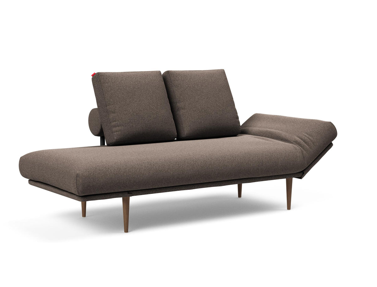 Rollo Styletto Klappsofa 80 mit Cover und Gestellbezug Classic in 530 Bouclé Taupe präsentiert im Onlineshop von KAQTU Design AG. Bettsofa ist von Innovation Living