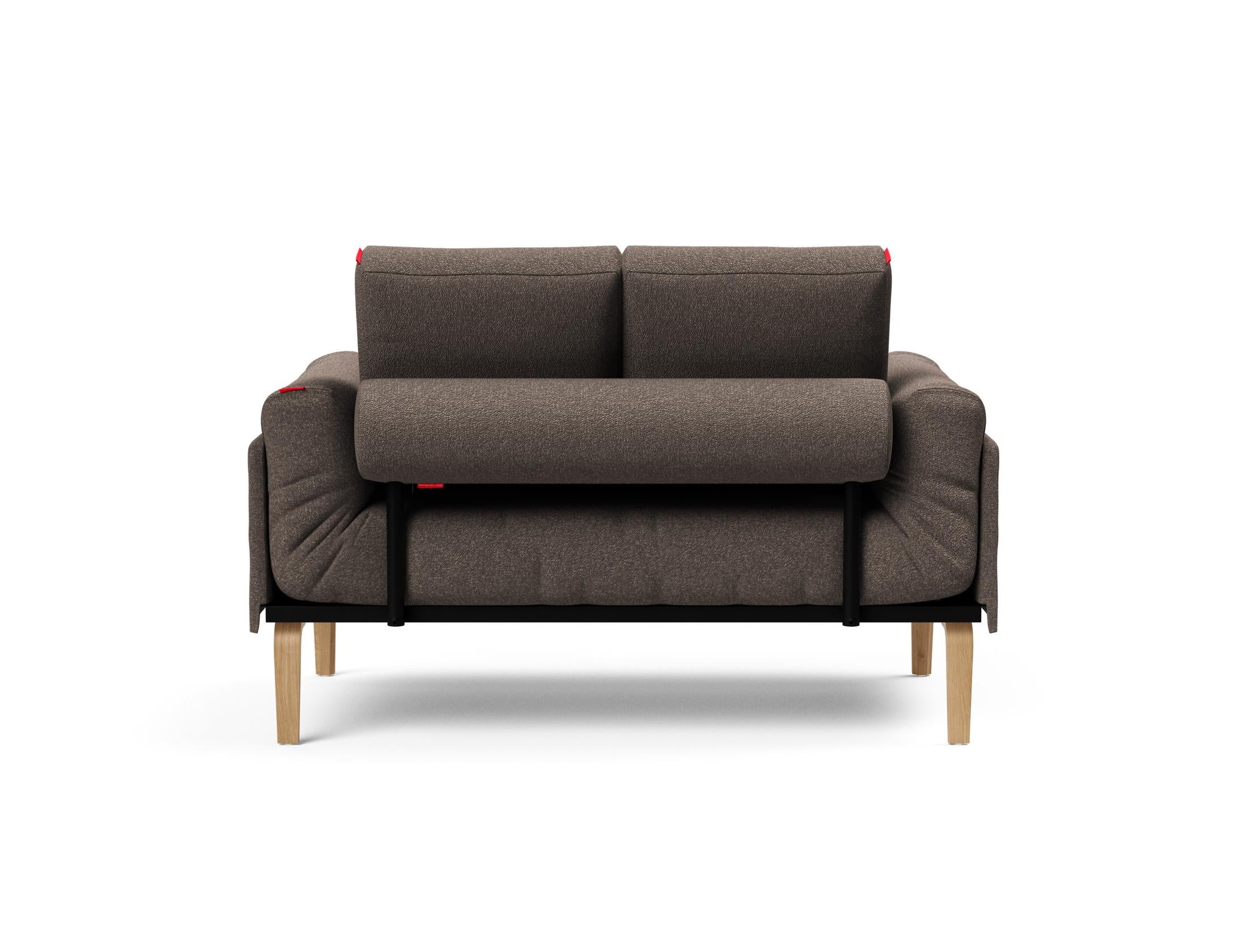 Erleben Sie das Rollo Bow Klappsofa 80 von Innovation Living: Stilvolles, funktionales Sofa mit schickem Cover und robustem Gestellbezug für jeden Raum.