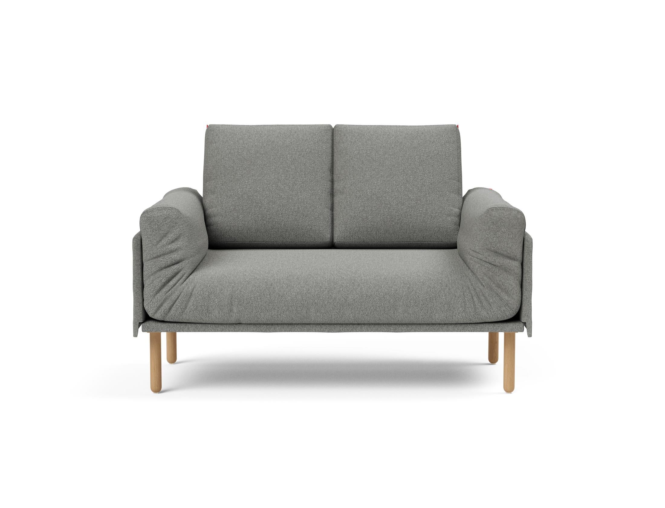 Erleben Sie das Rollo Stem Klappsofa 80 von Innovation Living – ein elegantes, funktionales Möbelstück mit edlem Cover und robustem Gestellbezug.