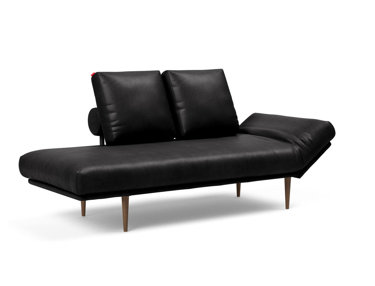 Rollo Styletto Klappsofa 80 mit Cover und Gestellbezug Classic in 550 Faunal Black präsentiert im Onlineshop von KAQTU Design AG. Bettsofa ist von Innovation Living
