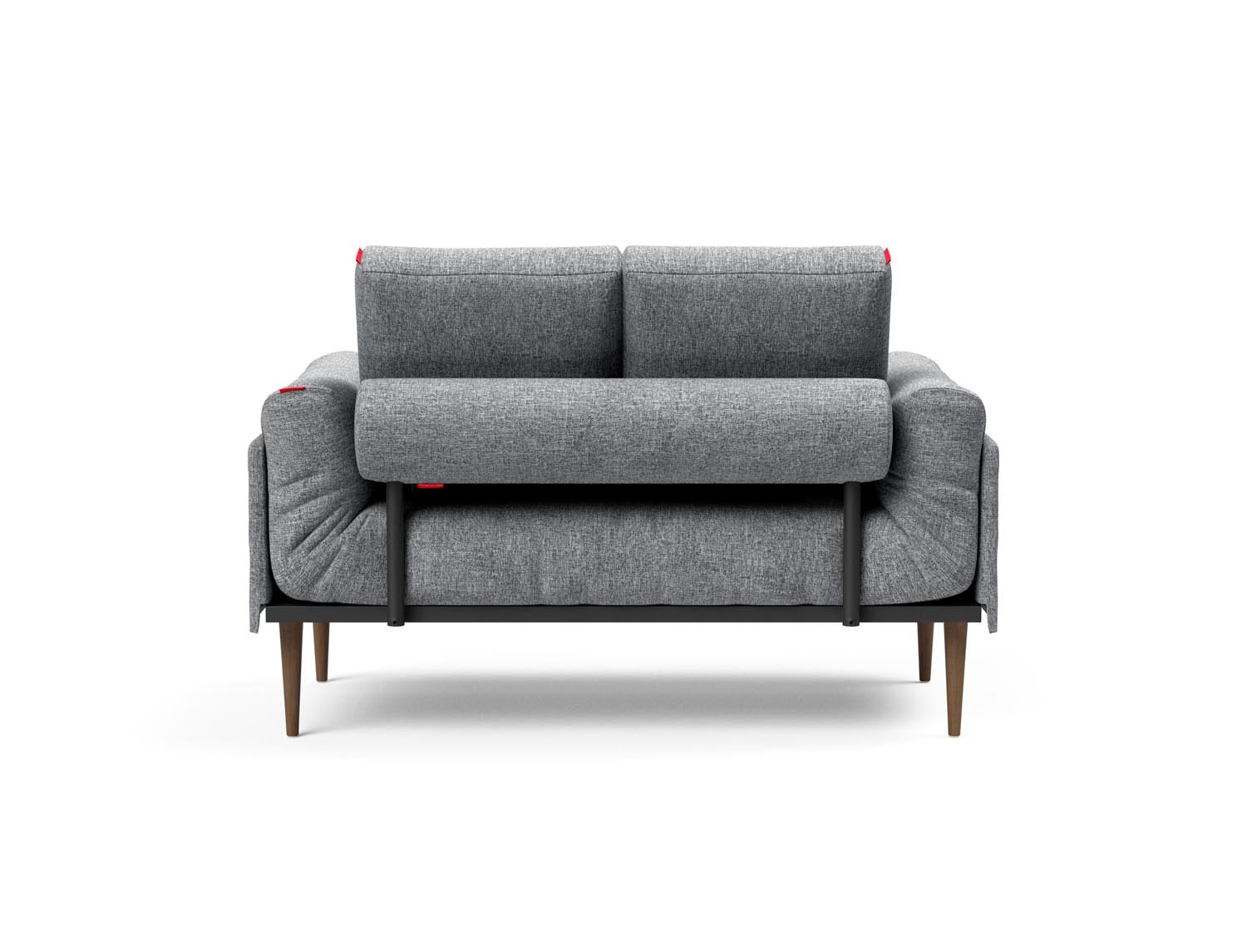 Erleben Sie das Rollo Styletto Klappsofa 80 von Innovation Living – stilvolles Design, komfortables Cover und zeitloser Gestellbezug für Ihr Zuhause.