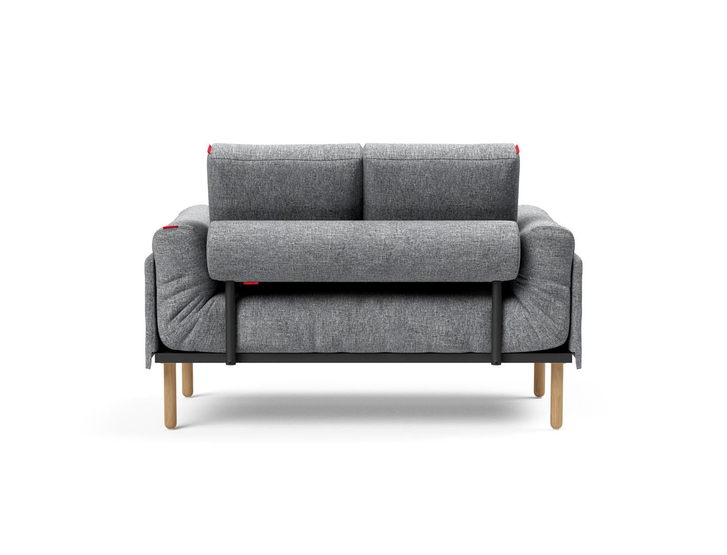 Erleben Sie das Rollo Stem Klappsofa 80 von Innovation Living – ein elegantes, funktionales Möbelstück mit edlem Cover und robustem Gestellbezug.