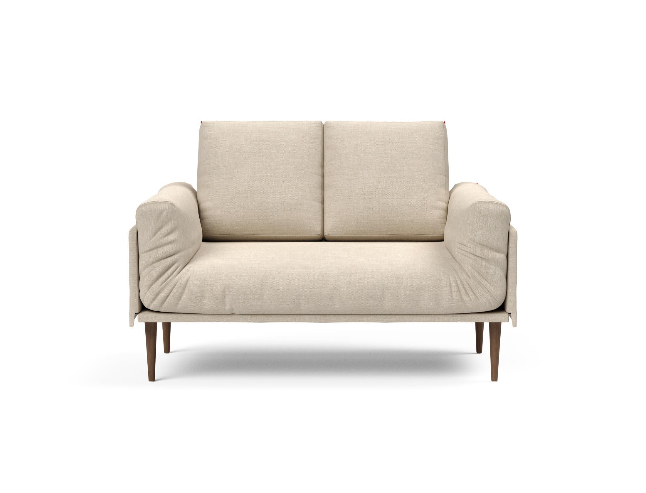Entdecken Sie das Rollo Styletto Klappsofa 80 von Innovation Living – ein elegantes Möbelstück mit hochwertigem Cover und klassischem Gestellbezug.