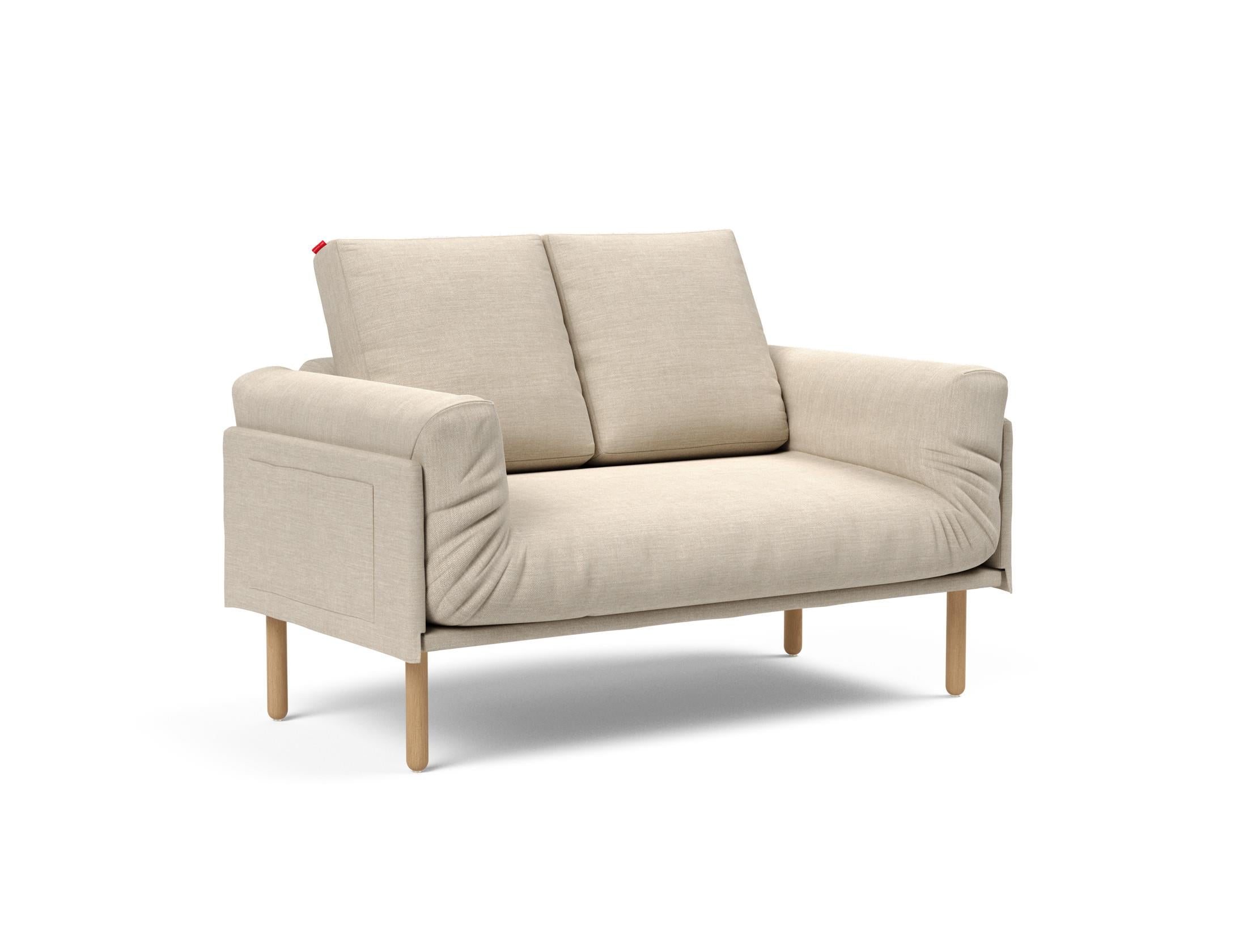 Erleben Sie das Rollo Stem Klappsofa 80 von Innovation Living – ein elegantes, funktionales Möbelstück mit edlem Cover und robustem Gestellbezug.