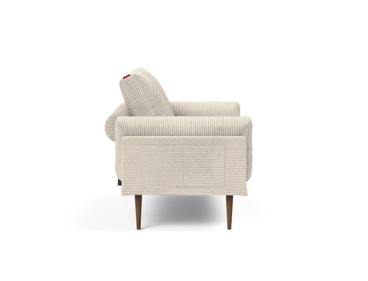 Rollo Styletto Klappsofa 80 mit Cover und Gestellbezug Classic in 594 Corduroy Ivory präsentiert im Onlineshop von KAQTU Design AG. Bettsofa ist von Innovation Living