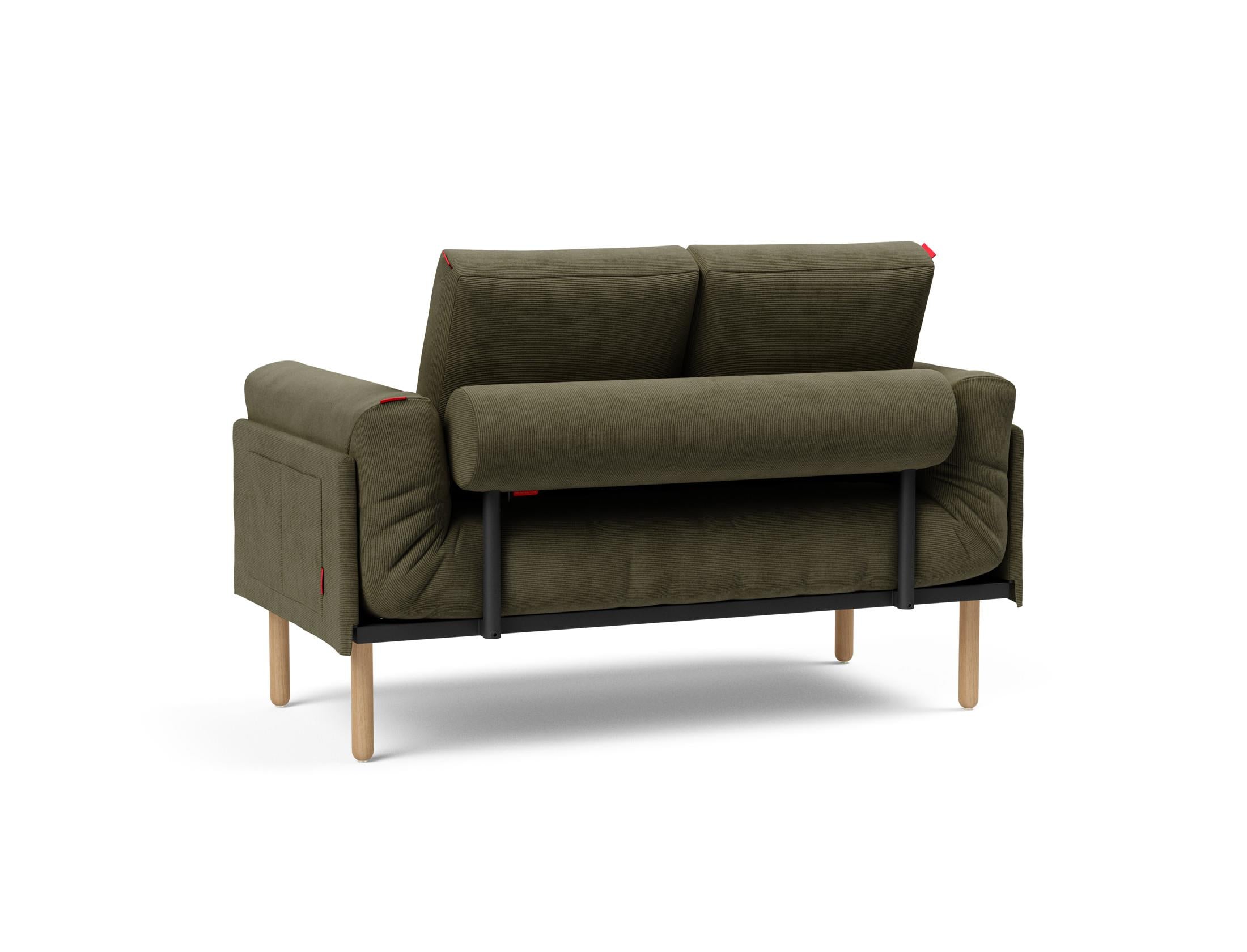 Erleben Sie das Rollo Stem Klappsofa 80 von Innovation Living – stilvolles Design trifft auf den hochwertigen Spring-Bezug für höchsten Komfort.