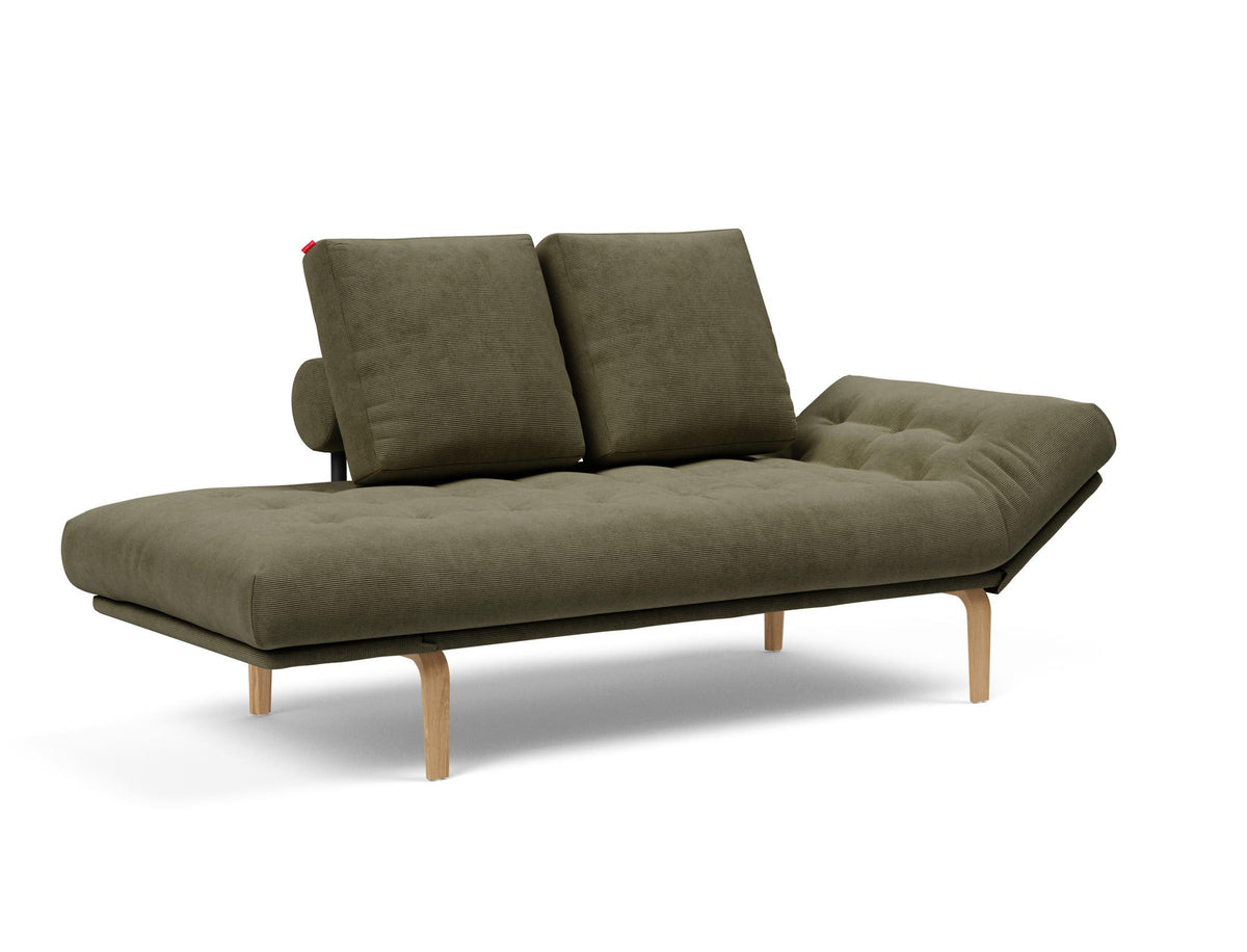 Rollo Bow Klappsofa 80 mit Gestellbezug Spring in 316 Cordufine Pine Green präsentiert im Onlineshop von KAQTU Design AG. Bettsofa ist von Innovation Living