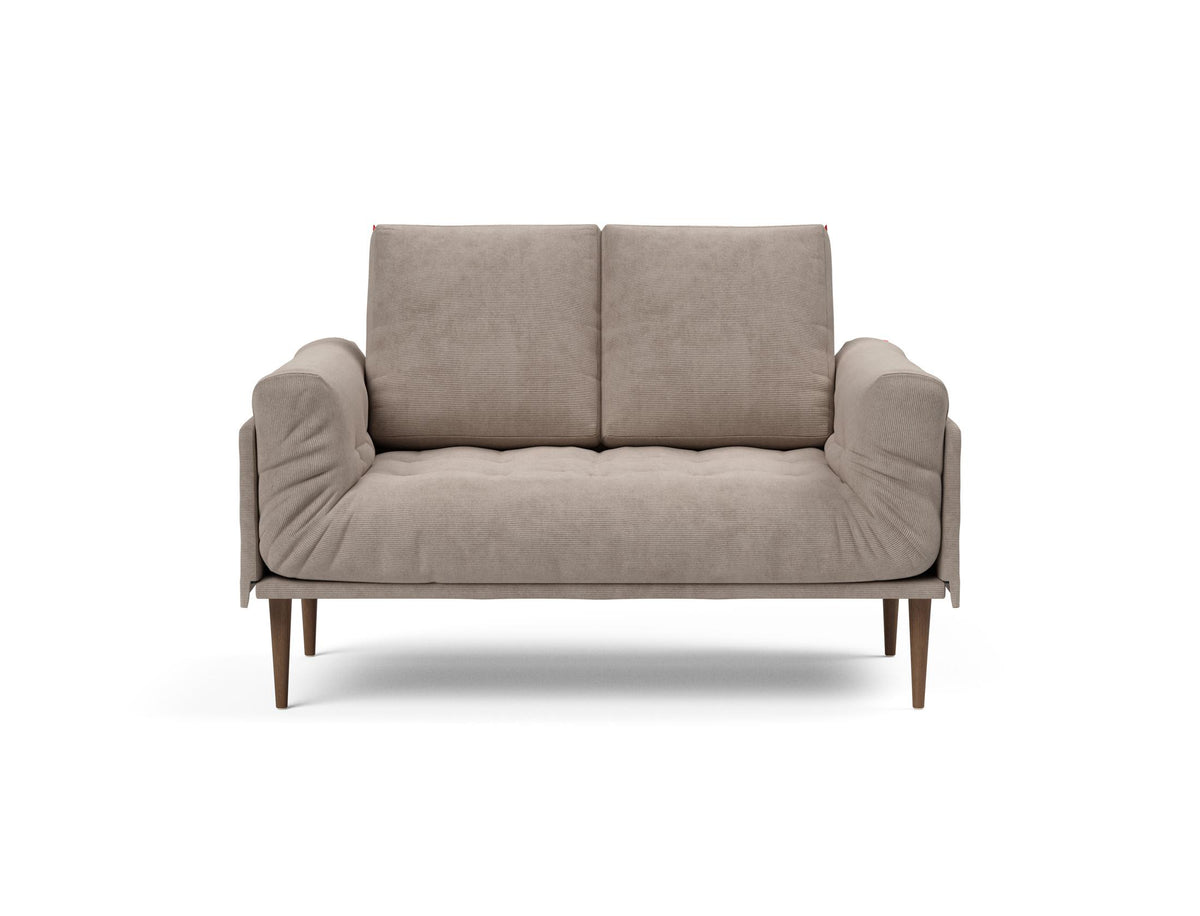 Rollo Styletto Klappsofa 80 mit Gestellbezug Spring in 318 Cordufine Beige präsentiert im Onlineshop von KAQTU Design AG. Bettsofa ist von Innovation Living