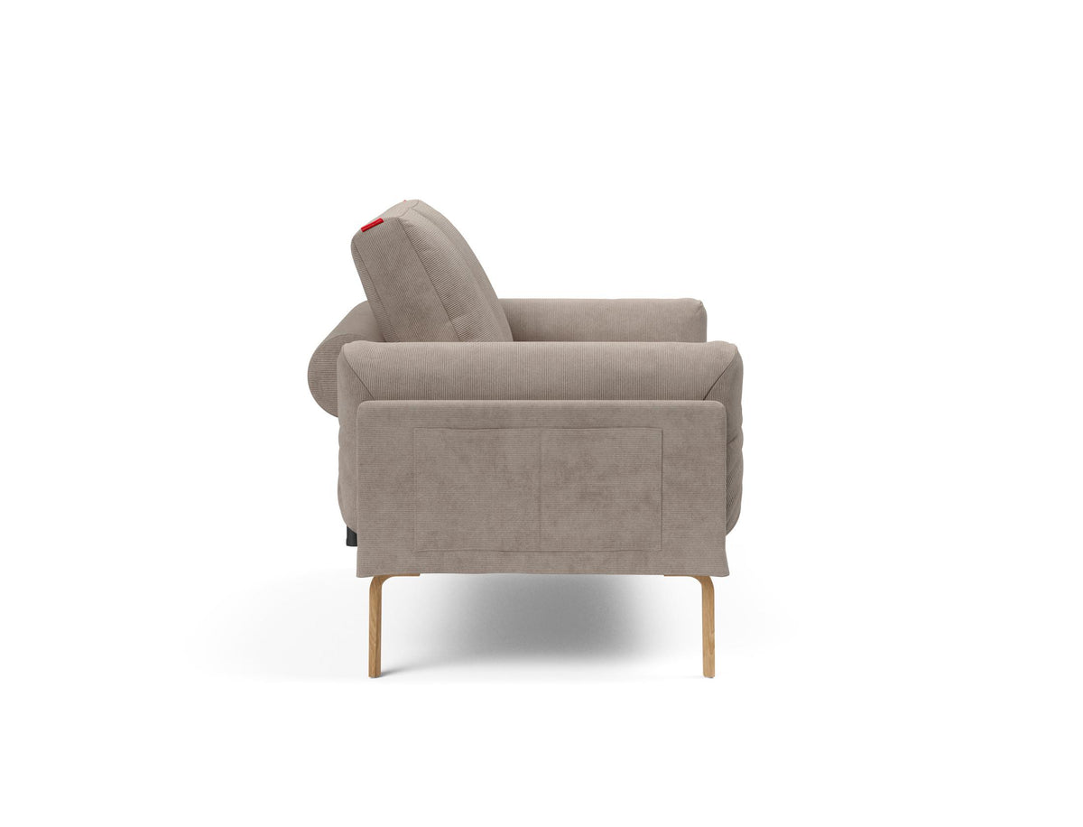 Rollo Bow Klappsofa 80 mit Gestellbezug Spring in 318 Cordufine Beige präsentiert im Onlineshop von KAQTU Design AG. Bettsofa ist von Innovation Living
