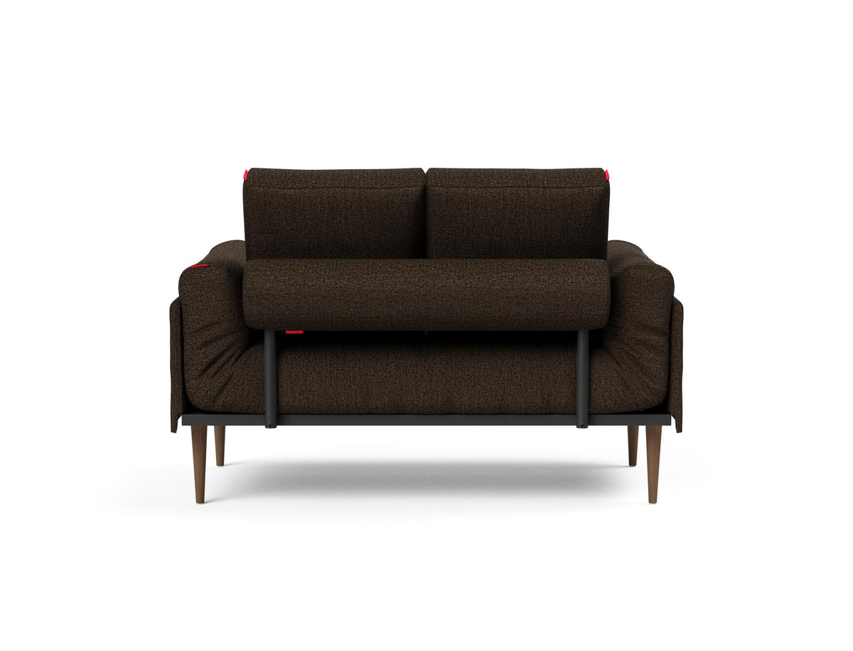 Rollo Styletto Klappsofa 80 mit Gestellbezug Spring in 358 Taura Chocco präsentiert im Onlineshop von KAQTU Design AG. Bettsofa ist von Innovation Living