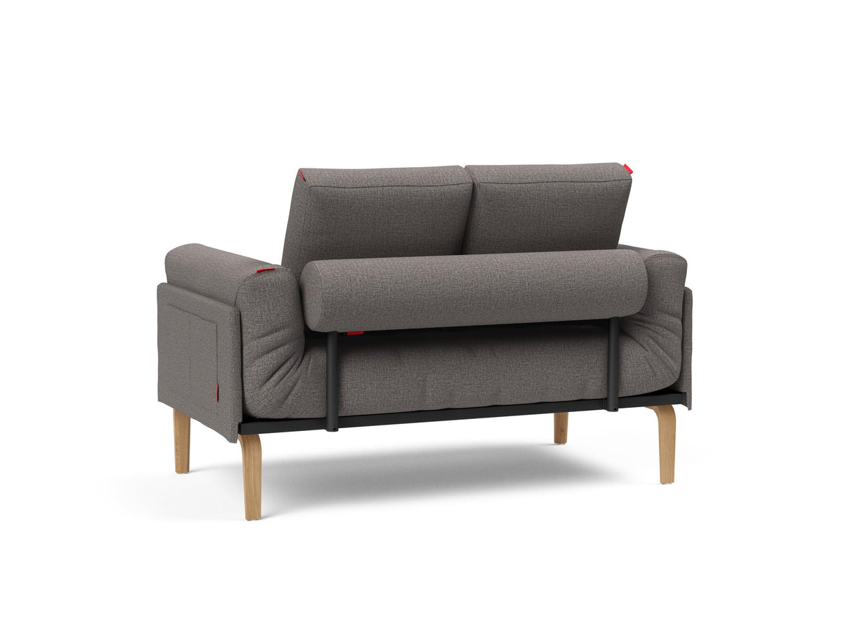 Rollo Bow Klappsofa 80 mit Gestellbezug Spring in 521 Mixed Dance Grey präsentiert im Onlineshop von KAQTU Design AG. Bettsofa ist von Innovation Living