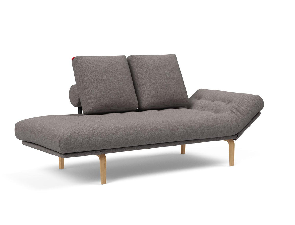 Rollo Bow Klappsofa 80 mit Gestellbezug Spring in 521 Mixed Dance Grey präsentiert im Onlineshop von KAQTU Design AG. Bettsofa ist von Innovation Living
