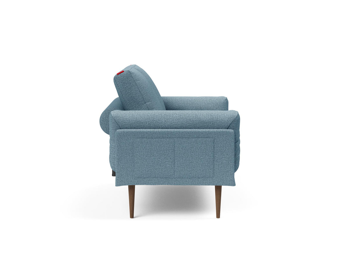 Rollo Styletto Klappsofa 80 mit Gestellbezug Spring in 525 Mixed Dance Light Blue präsentiert im Onlineshop von KAQTU Design AG. Bettsofa ist von Innovation Living
