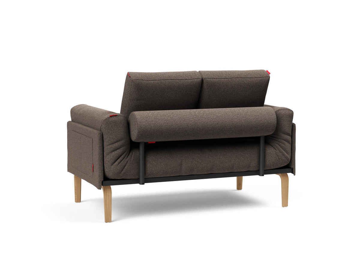 Rollo Bow Klappsofa 80 mit Gestellbezug Spring in 530 Bouclé Taupe präsentiert im Onlineshop von KAQTU Design AG. Bettsofa ist von Innovation Living