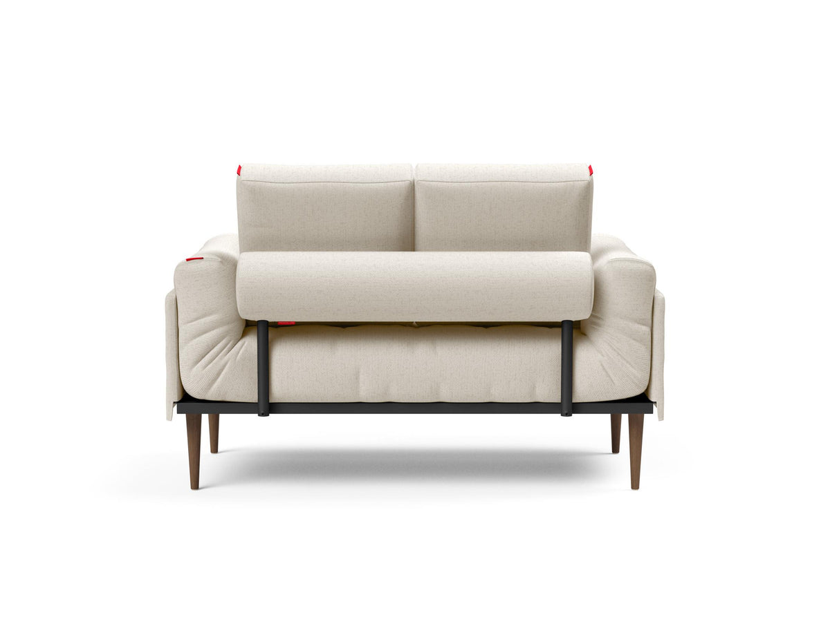 Rollo Styletto Klappsofa 80 mit Gestellbezug Spring in 531 Bouclé Off White präsentiert im Onlineshop von KAQTU Design AG. Bettsofa ist von Innovation Living