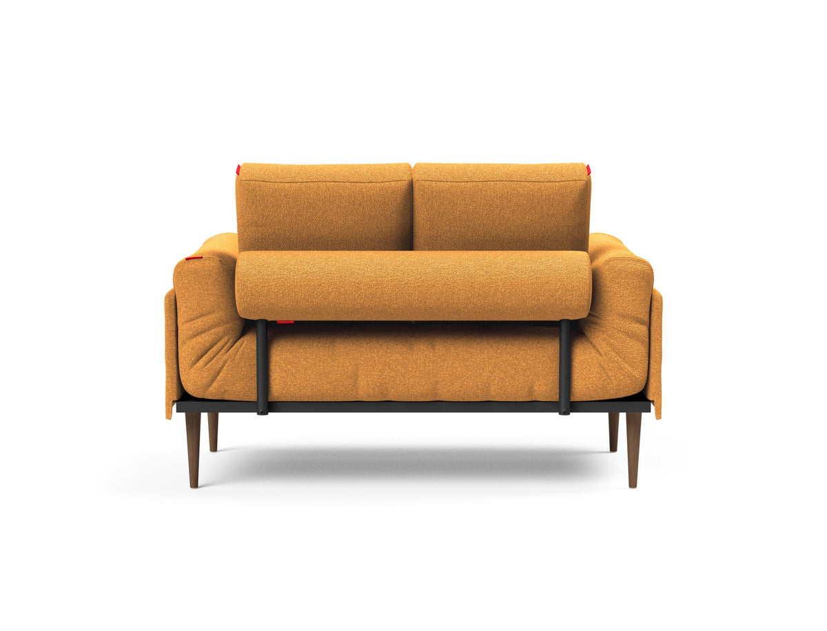 Rollo Styletto Klappsofa 80 mit Gestellbezug Spring in 536 Bouclé Ochre präsentiert im Onlineshop von KAQTU Design AG. Bettsofa ist von Innovation Living