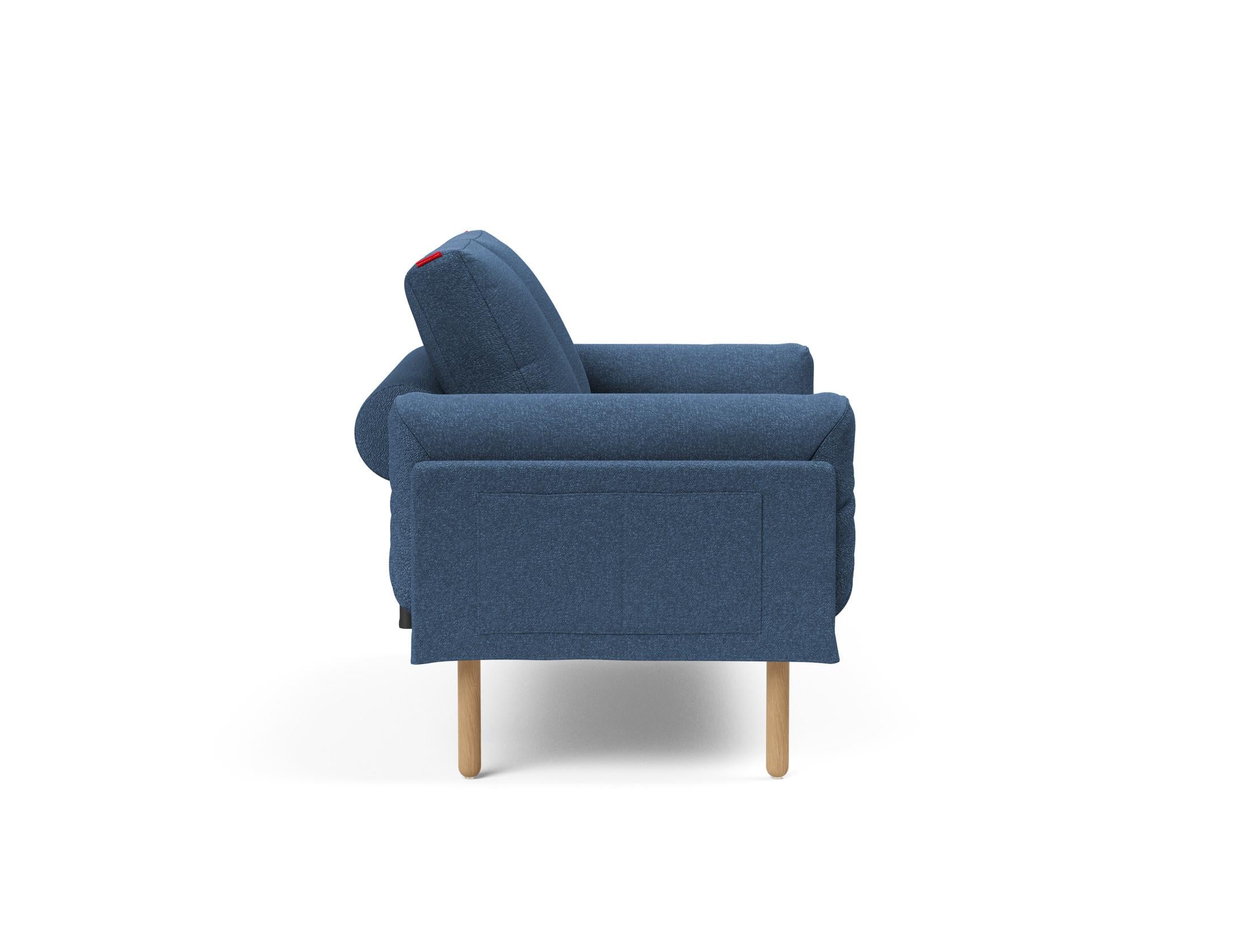 Erleben Sie das Rollo Stem Klappsofa 80 von Innovation Living – ein modernes, flexibles Sofa mit stilvollem Gestellbezug, ideal für jedes Zuhause.