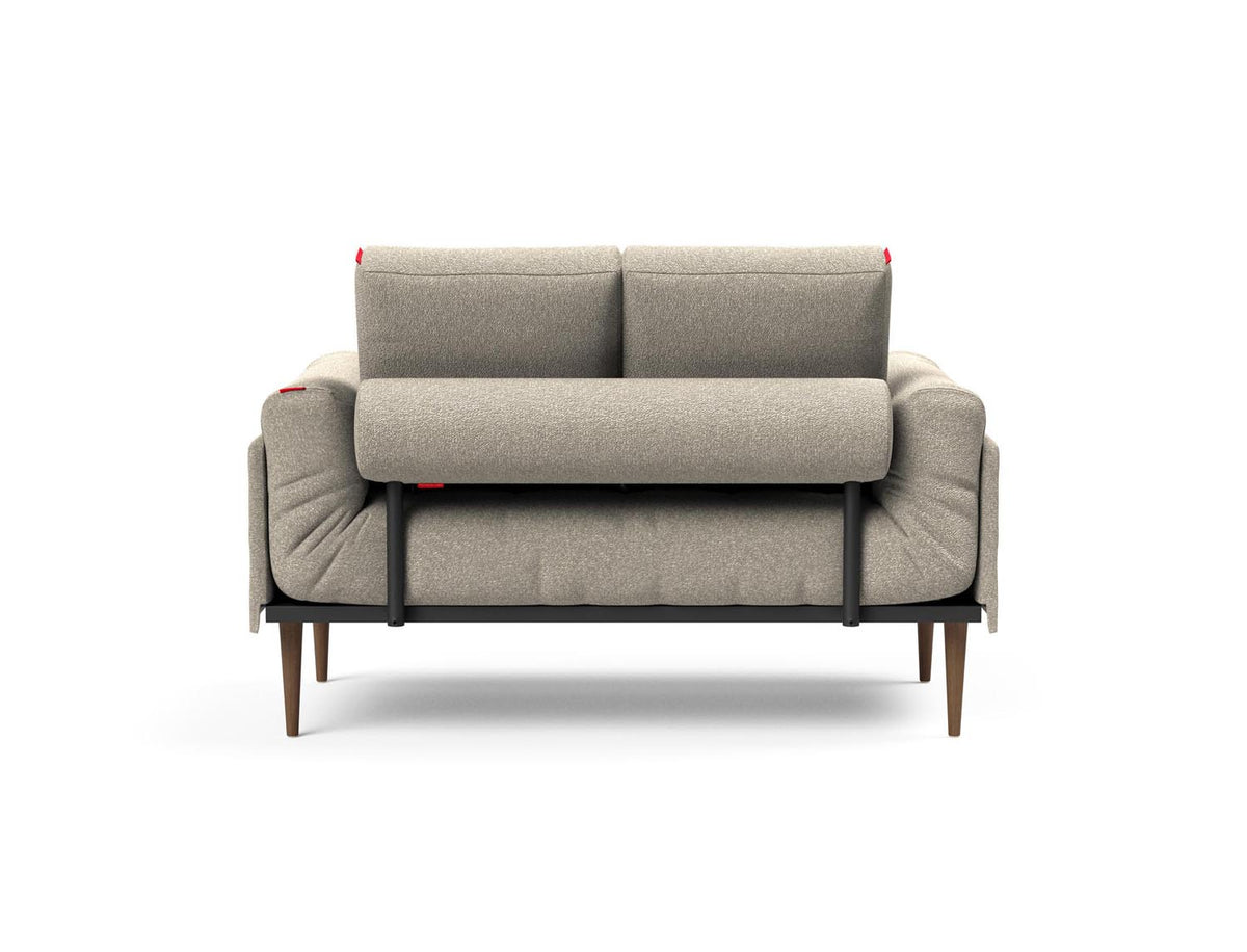 Rollo Styletto Klappsofa 80 mit Gestellbezug Spring in 539 Bouclé Beige präsentiert im Onlineshop von KAQTU Design AG. Bettsofa ist von Innovation Living