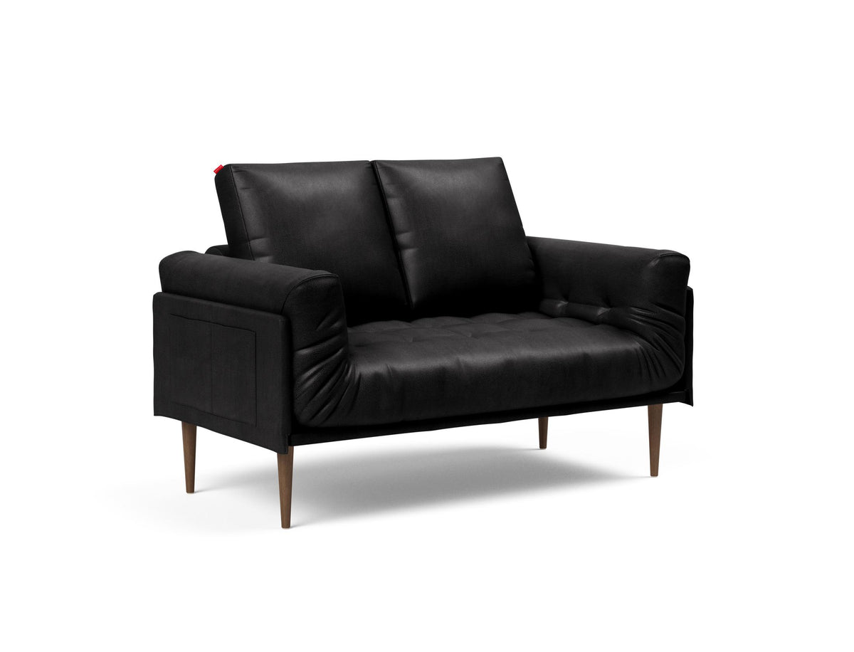 Rollo Styletto Klappsofa 80 mit Gestellbezug Spring in 550 Faunal Black präsentiert im Onlineshop von KAQTU Design AG. Bettsofa ist von Innovation Living