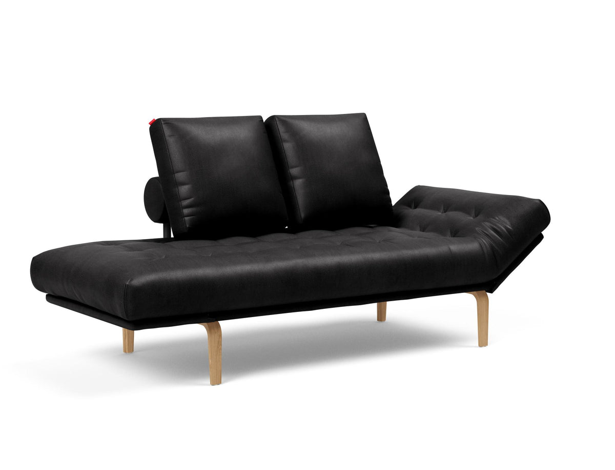 Rollo Bow Klappsofa 80 mit Gestellbezug Spring in 550 Faunal Black präsentiert im Onlineshop von KAQTU Design AG. Bettsofa ist von Innovation Living