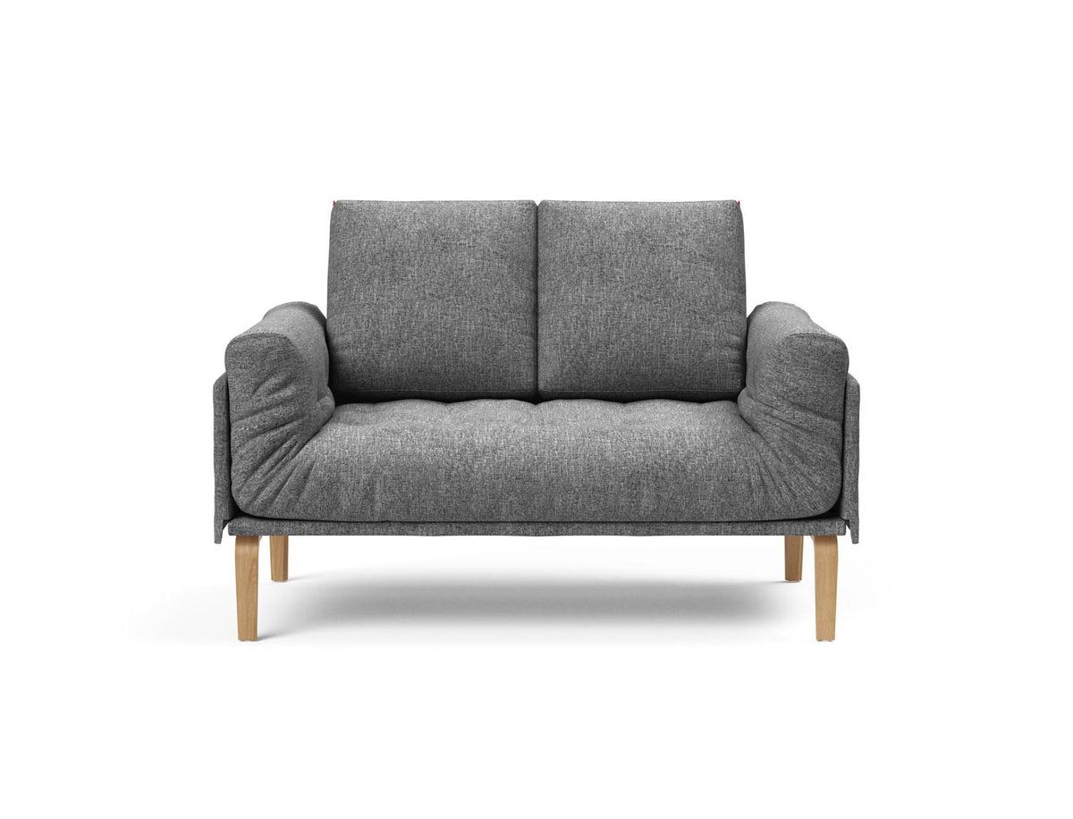 Rollo Bow Klappsofa 80 mit Gestellbezug Spring in 563 Twist Charcoal präsentiert im Onlineshop von KAQTU Design AG. Bettsofa ist von Innovation Living